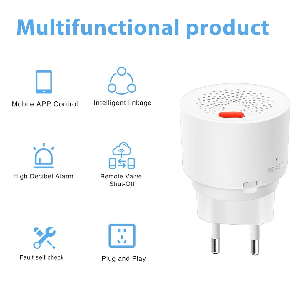 Bseed Zigbee Natural Gas Sensor Combustible Household Smart LPG Gas Alarm Detector Leakage Sensor Fire Safety Smart Home