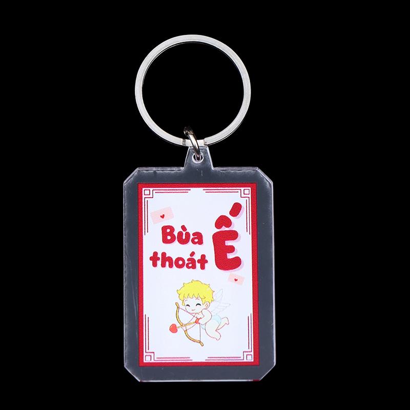 Kreativer Text Acryl Schlüsselanhänger Klar Flacher Schlüsselring Anhänger Für Tasche Rucksack Hängende Dekoration Autoschlüsselhalter Beste Freundin Geschenke