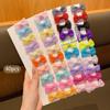 40 colorful random fabric hair clips with cute bows suitable for daily use as hair accessories