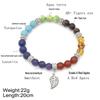 Colorful Stone Beaded Leaf Bracelet - Trendy Accessory