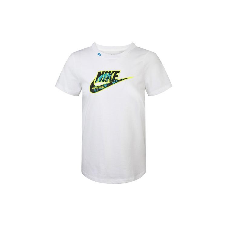 (WMNS) Nike Sportswear Round Neck Casual Short Sleeve White Women s CV9165-100 L