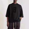 ESSENTIALS Season 8 Trendy American Loose Fit High Street Number 8 Short-Sleeve T-Shirt for Men and Women
