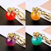 Lucky Colorful Jelly Bag Metal Bag Keychains Decorations Pendant Kids Gifts