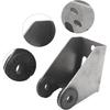 Boat Transom Mount Bracket for XNT 9 20, XNT 19 20 T, XNN 14 20 T, XIT 14 74 T Marine Transducer Installation, One Metal Hardware Set with Round
