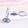 S9 Sterling Silver Blue Travel Magic Eye Earrings Earrings European Premium Beauty