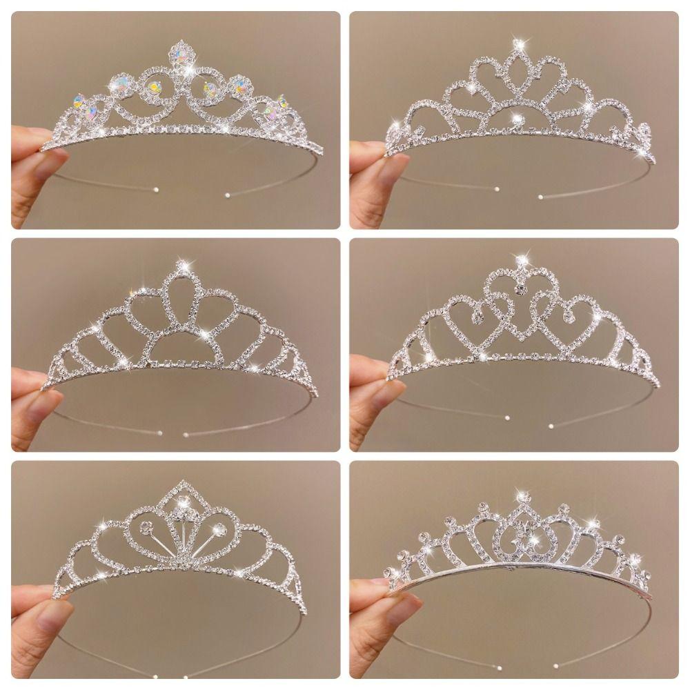 Hair Ornament Bride Crown Crystal Rhinestone Wedding Tiaras Wedding Crown Children