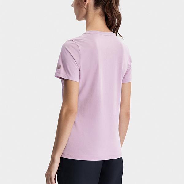 Fila Ss23 Sports Short Sleeve T-Shirt Women Tops Mountain-Rose A11W321110FPK