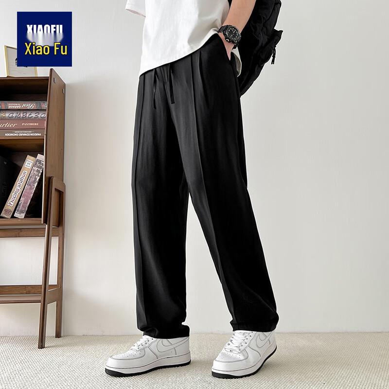 

Men s Loose Straight-Leg Casual Pants with Cool & Antibacterial Comfort 2XL