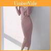 Spring Long Sleeve Knitted Twopiece Set For Women With Pearl Embellishments And Tight Waist Skirt