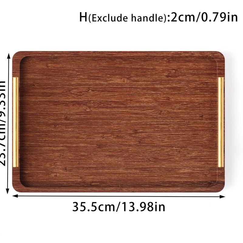 Ru Han Rectangular Bamboo Serving Tray