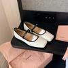 Damen Flache Schuhe Herbst Neue Marke Damen Ballerinas Mode Eckige Zehenpartie Flache Mary Jane Schuhe Weiche Lässige Ballerinas