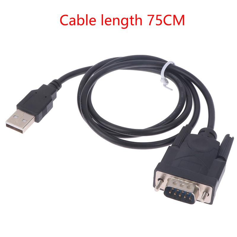 1Pc Usb Rs232 To Db 9-Pin Male Cable Adapter Converter Supports Win7-10 System