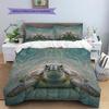 Cartoon Pattern Bedding Quilt Set Quilt Cover Pillowcase Home Decoration Birthday Gift (1 * duvet cover + 2 * pillowcase, without core)