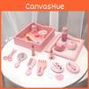 Wooden Play Makeup Box Pink Design Children Educational Development Gift Toys