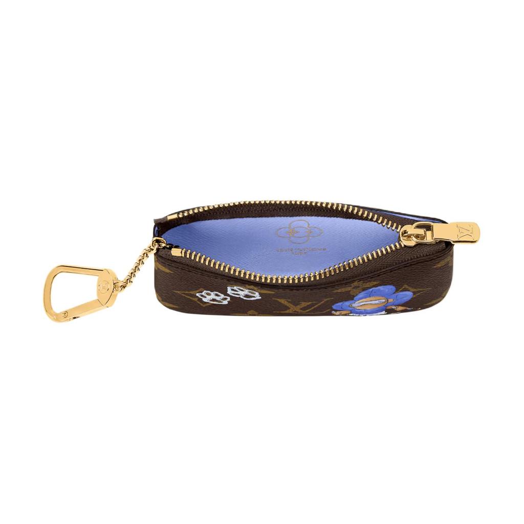 Louis Vuitton Vivienne Wintery Travel Cute Brand Mascot Illustration Paw Print Pattern Monogram Canvas Wallet Women wallet Brown M15341