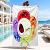 Colorful Cartoon Dandy Beach Towel, Super Soft Microfiber, Perfect Gift for Her/Him, Birthday, for Pool, Beach, Travel, Decor Beach Party