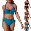 Damen Split Bikini Badeanzug Sport Badeanzug