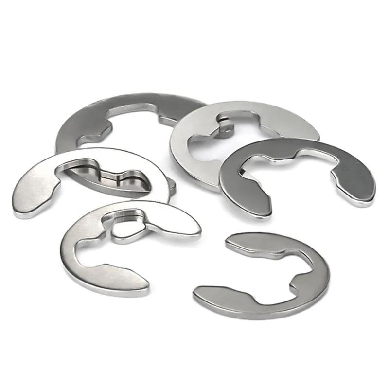 M1.5 M2 M2.5 M3 M3.5 M4 M5 M6 M7 M8 M9 M10 M12 M15 304 Stainless Steel E Clip Circlip Retaining Ring Washer for Shaft Fastener
