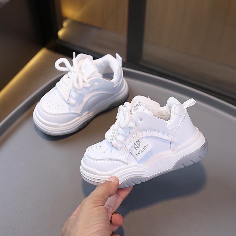 Classmate autumn new children's sports shoes children's casual board shoes girls baby bread shoes boys school white shoes
