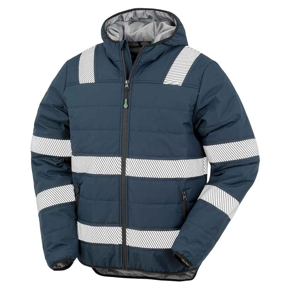 Result Genuine Recycled Unisex Adult Ripstop Hi-Vis Padded Jacket