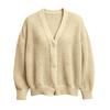 Women's Long Sleeve Button Down Cutout Cardigan Open Front Jacket Outerwear