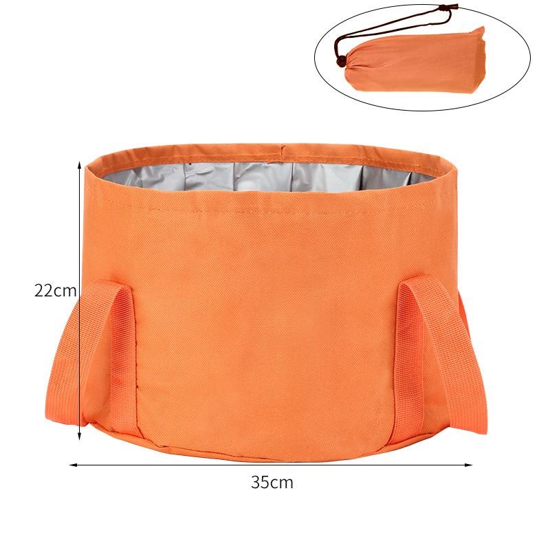 1pc Foldable Insulated Portable Foot Soaking Basin - Multi functional foldable water basin, outdoor travel laundry bucket