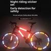 Reflexní samolepka na kolo Dětské odrážedlo Noční jízda Svítící samolepka Reflexní pásek Svítící samolepka Doplňky pro noční jízdu Náboj kola