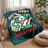 Coperta in Pile Flannel South Sydney Rabbitohs Coperta Calda e Accogliente per Divano Letto Viaggio Uso in Tutte le Stagioni