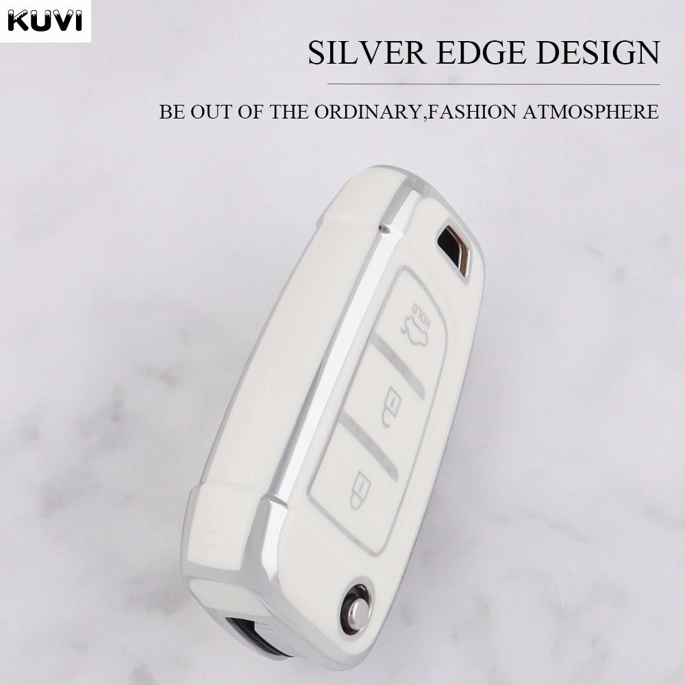 New TPU Car Flip Key Case Cover Shell For Hyundai Elantra Solaris I30 I35 I40 IX35 Sonata Santa Fe Tucson Verna Celesta Accent