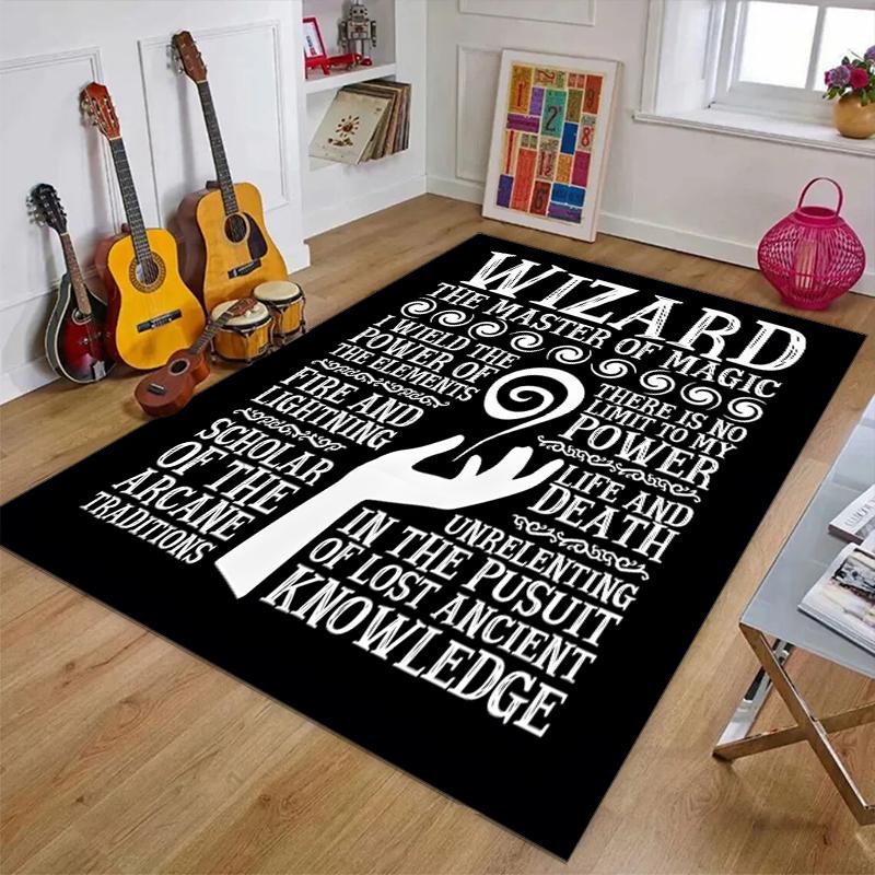 Dungeon Master Polyester Carpet, Soft Indoor Mat for Office Chair, Living Room, Computer Desk - Decorative Home Office Rug Design