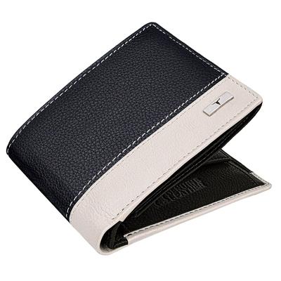 Seattle Black/Sand Leather Wallet for Men