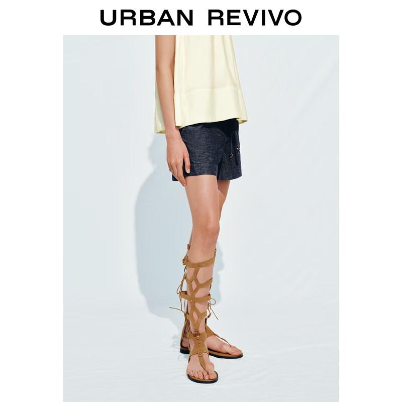 UR Women's Drawstring Denim Shorts