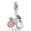 100 copper Flower Balloon Chocolate Gift Bicycle Charm Bead Charms Bead Charms Pendants Compatible With 3mm Bracelets Do It Yourself Fine Jewellery M