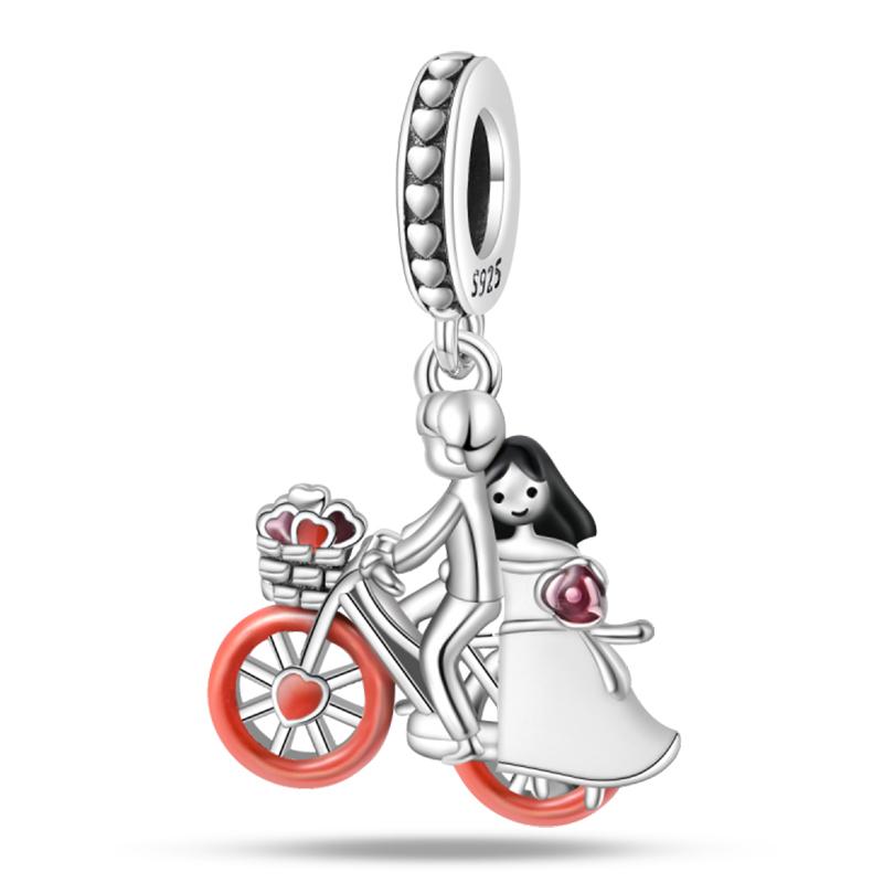 100 copper Flower Balloon Chocolate Gift Bicycle Charm Bead Charms Bead Charms Pendants Compatible With 3mm Bracelets Do It Yourself Fine Jewellery M