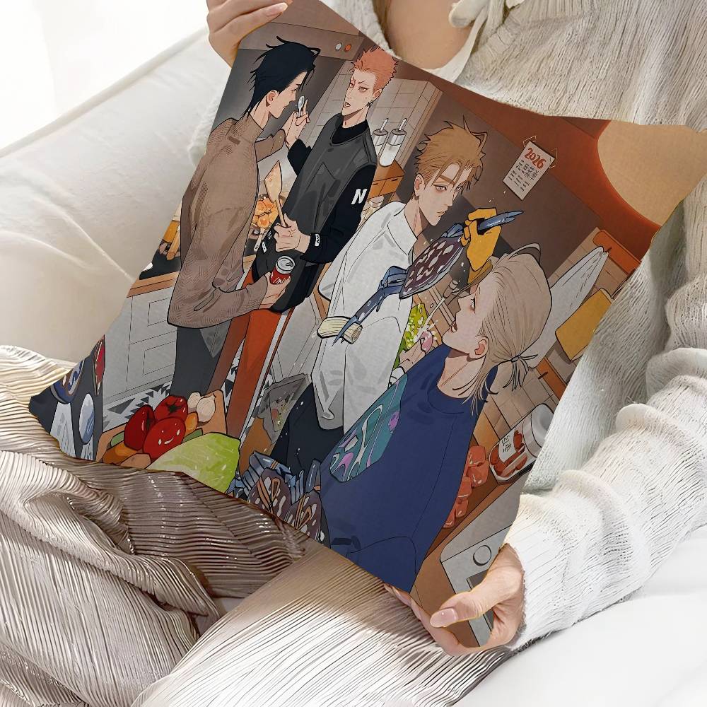 19 Days Comics Cushion Cover Car Throw Pillow Case For Sofa Car Christmas Gift 40x40cm 45x45cm