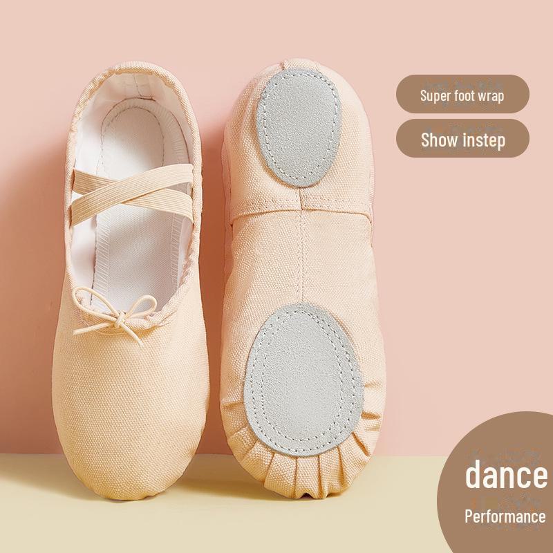 Scarpe da ballo per bambini con lacci e suole morbide, scarpe da ballo da gatto per adulti, scarpe da ballo per la pratica dello yoga
