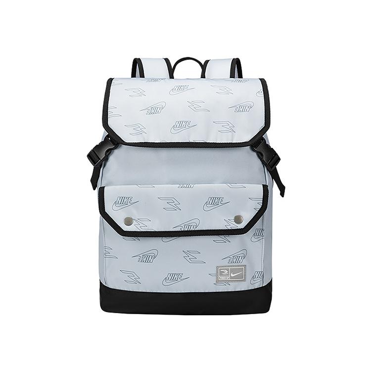 Nike 21L Large Capacity Flap Buckle Drawstring Sports Casual Backpack Unisex Backpack Illusion-Blue N32623030GS-002 Illusion Blue