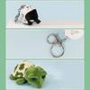Fashion Lovely Plush Helmet Turtle Keyholder Cute Animal Keychain Bag Charm Pendant Toy Car Keyring Jewelry Party Gift
