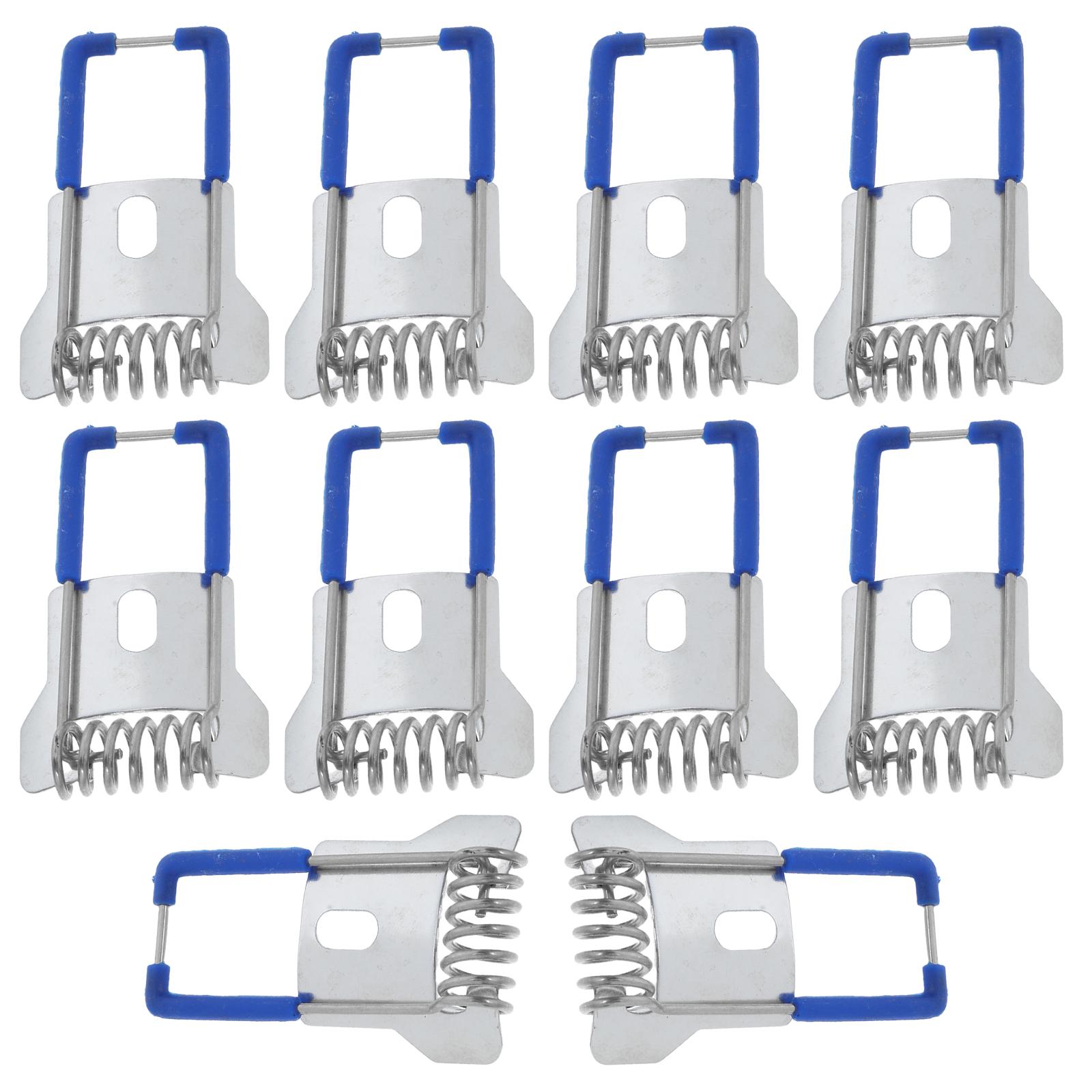 10 Pcs Lighting Accessories Recessed Spring Clips Lamp Trim Springs LED Panel Clamp синий