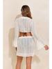 2025 Sun Protection Long Sleeve Beach Dress & Sexy Two-Piece Bikini Set