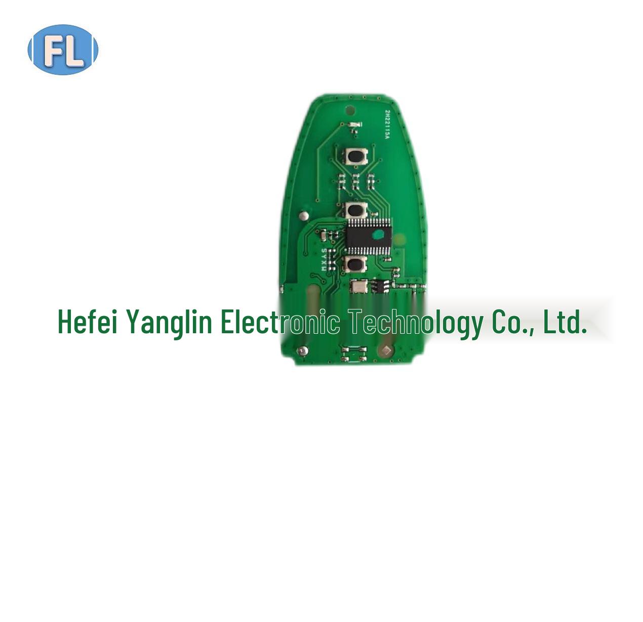 Compatible with 2017 Ford Mondeo/Taurus/Mustang Smart Key Card, 4 Buttons, 434 MHz, 49 Chip.