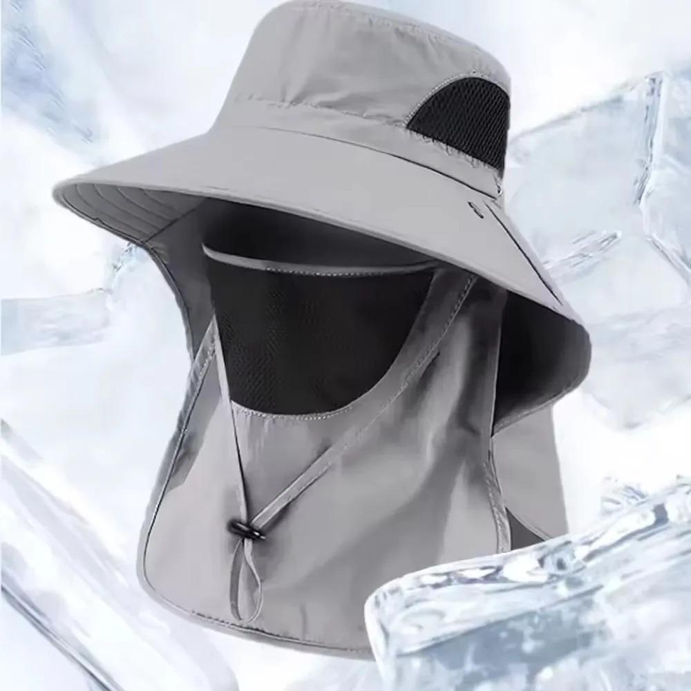 Outdoor Unisex Sommerhut UV-Schutz Atmungsaktiv Angelkappe Sonnenschutz Nackenschutz Radfahren und Klettern Hut Wasserdicht