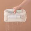 1-3pcs Casual Nylon Storage Pouch Transparent Mesh Mesh Pocket Cosmetic Bag with Zipper Swimming Mesh Packing Travel Storage Bag