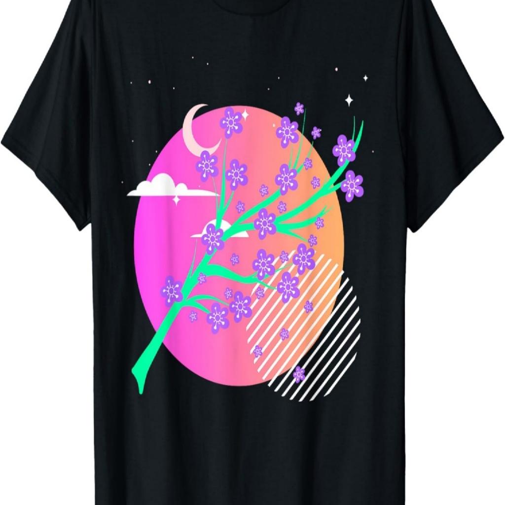 Sakura Flower Vaporwave Cherry Blossom T-Shirt