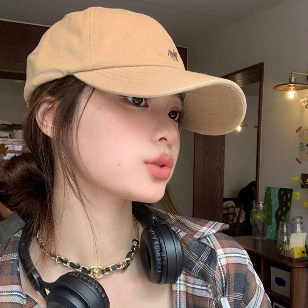 Embroidered Canvas Baseball Hat Animals Sun Hat Fashion Embroidery Baseball Cap  Outdoor