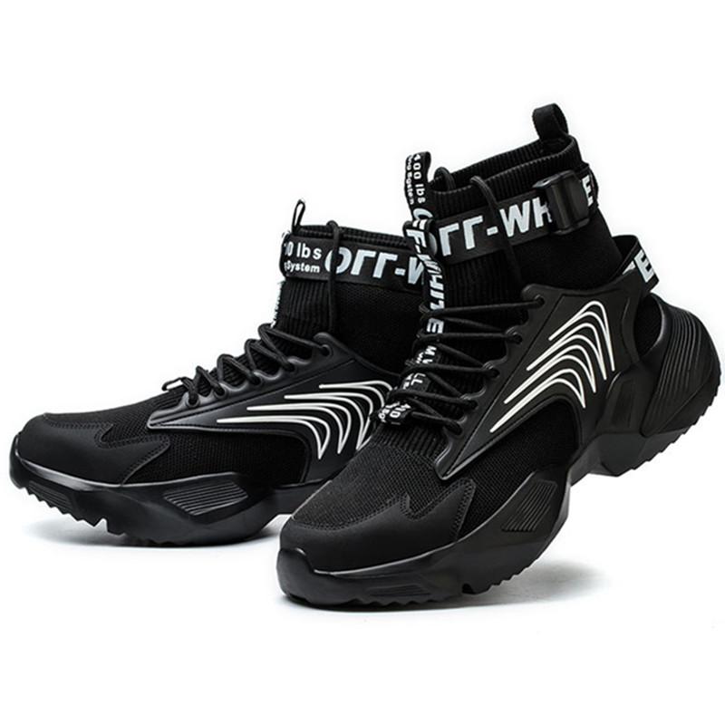 

Men Women Safety Summer Sneakers Steel Toe Breathable Lightweight Comfortable Steel Toe Shoes Men Women Work Protective Footwear Industrial 35