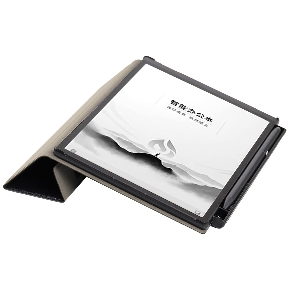 Mingfeng Protective Case Compatible With iFLYTEK AINOTE Air 2 Tablet Triple Fold Support Reader Leather Case Office Notebook With Pen Slot Design