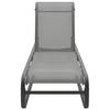 VidaXL Chaise longue Aluminium et textilène