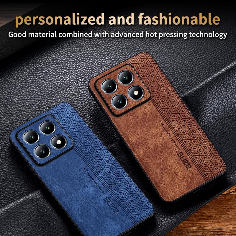For Xiaomi 14T 5G Back Cover Skin Feel Shockproof Leather Phone Case Bumper For Xiaomi 14T Coque Capa