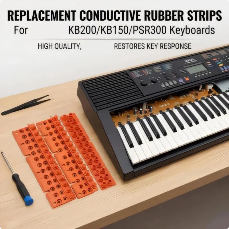 Pack of Professional Silicone Pads Designs for Electronic Keyboard Key Repair Offering Durability Easy Installation